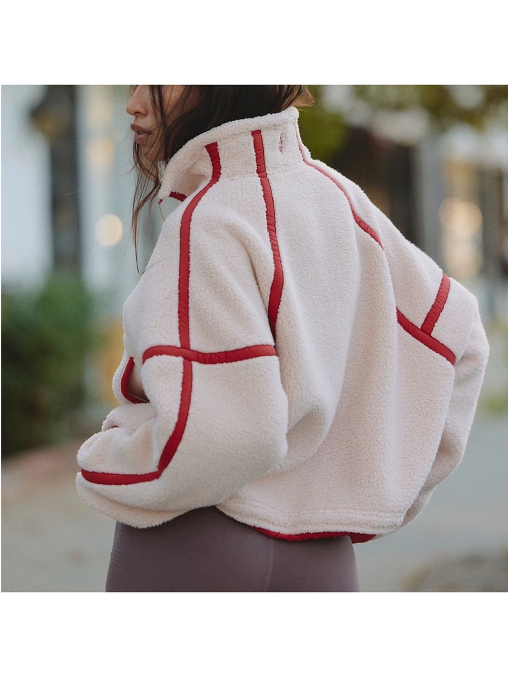 Free People Mountain High Half Zip Fleece Pullover - Ballet Slipper Pink - Picture 2 of 8